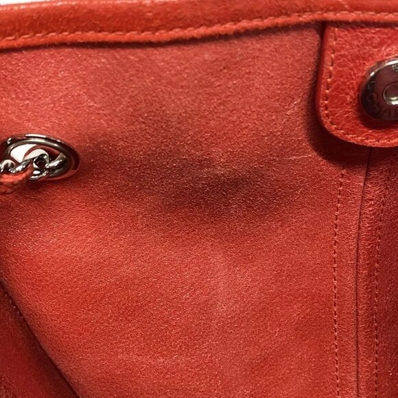 Auth CHANEL - Red Matte Calfskin Women's Tote Bag - Picture 16 of 16